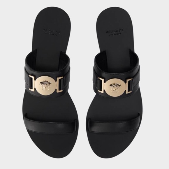 versace medusa flip flops